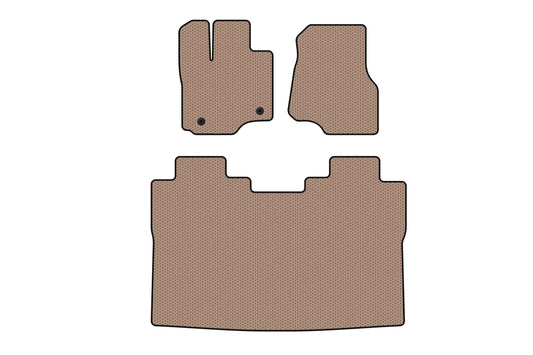 Rubber floor mats Carsuit (Raptor, beige) for Ford F-150 2014-2021 - image 1