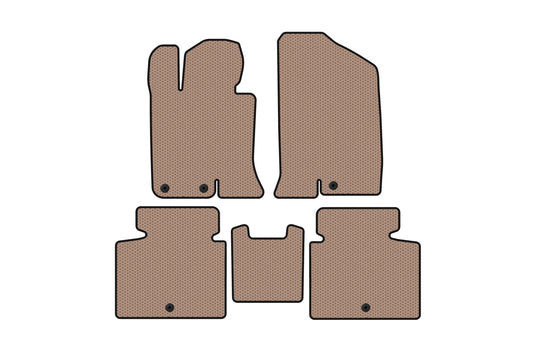 Rubber Floor Mats Carsuit V-2 (SD, beige) for Kia Optima 2010-2016 - image 1
