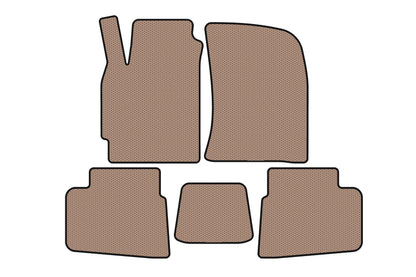 Rubber Floor Mats Carsuit (Beige) for Chevrolet Evanda 2000-2006 - image 1
