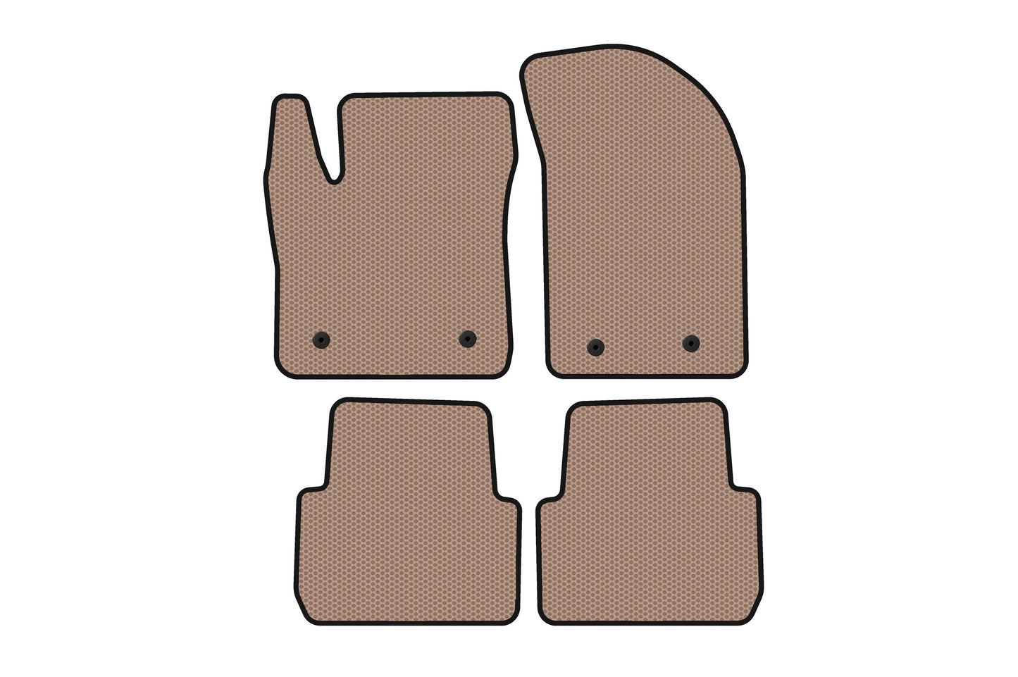 Rubber floor mats Carsuit (SD, beige) for Chrysler 200 I 2010-2014 - image 1