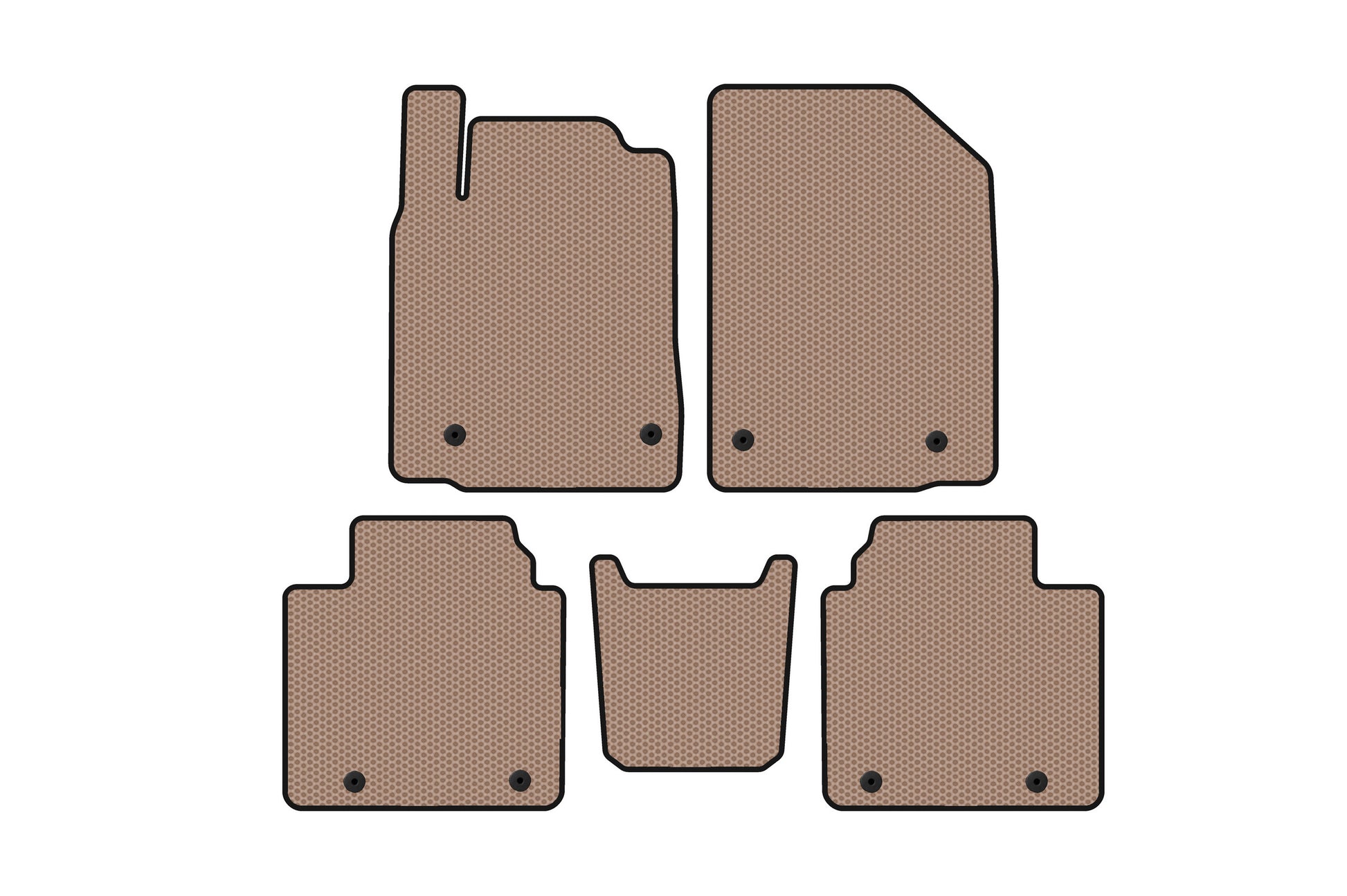 Rubber Floor Mats Carsuit (Beige) for Lexus ES 2006-2011 - image 1