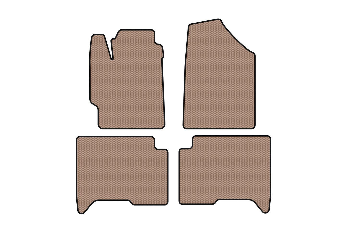 Rubber floor mats Carsuit (SD, beige) for Great Wall Voleex C30 2010-2016 - image 1