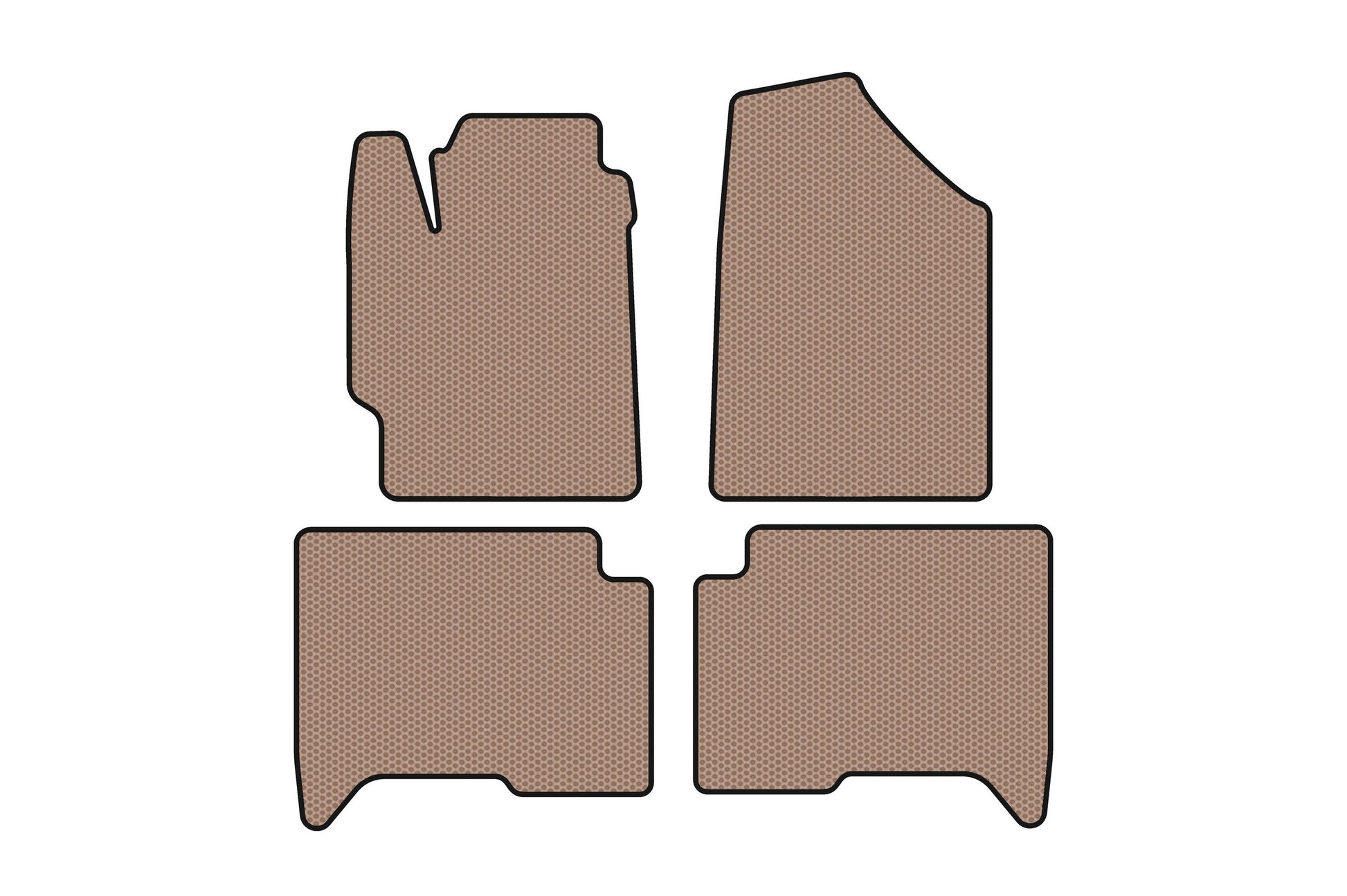 Rubber floor mats Carsuit (SD, beige) for Great Wall Voleex C30 2010-2016 - image 1