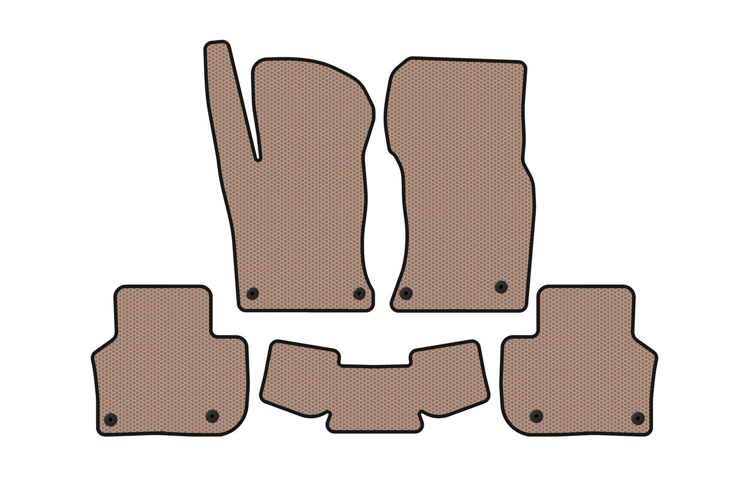 Rubber Floor Mats Carsuit (Beige) for Jaguar XF 2016- - image 1