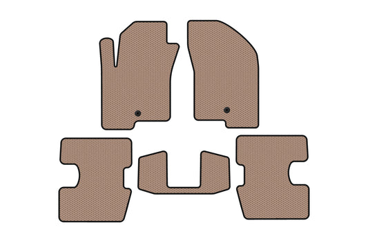 Rubber Floor Mats Carsuit (Beige) for Jeep Patriot 2007-2016 - image 1