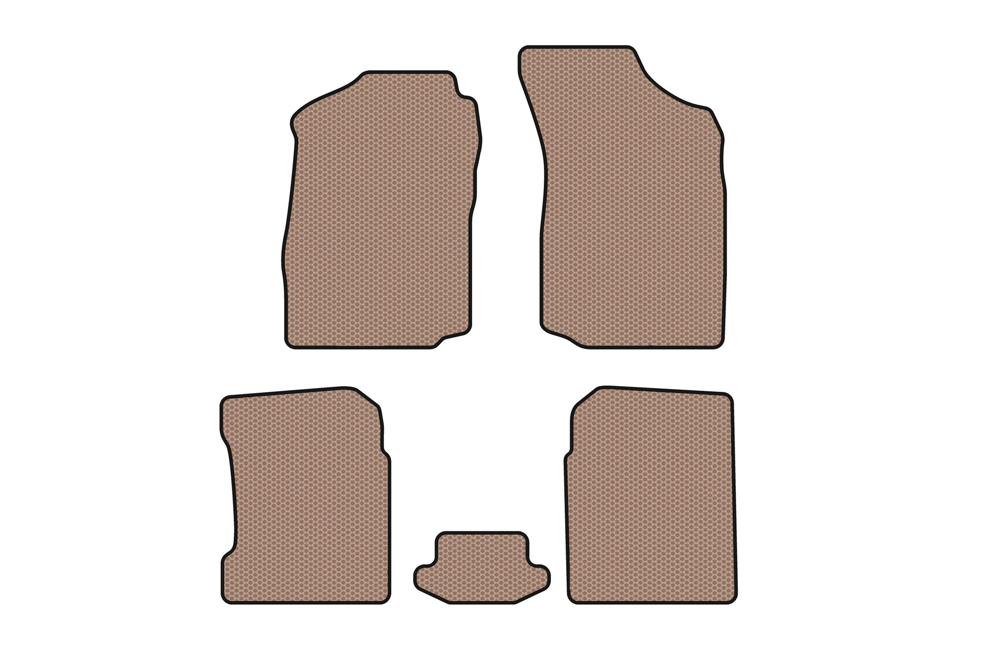 Rubber Floor Mats Carsuit (Beige) for Chery Amulet 2003-2014 - image 1