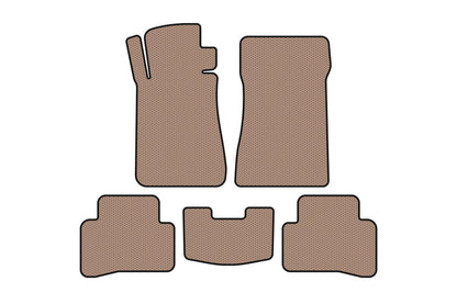 Rubber floor mats Carsuit (SD, beige) for Mercedes C-class W202 1993-2001 - image 1