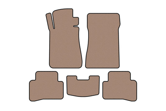 Rubber floor mats Carsuit (SD, beige) for Mercedes C-class W202 1993-2001 - image 1