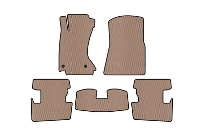 Rubber floor mats Carsuit (2008-2013, beige) for Lexus IS 2005-2013 - image 1