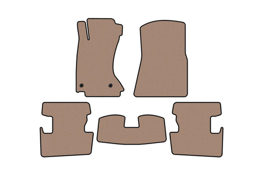 Rubber floor mats Carsuit (2008-2013, beige) for Lexus IS 2005-2013 - image 1