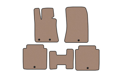 Rubber Floor Mats Carsuit (Beige) for Hyundai Equus 2009-2016 - image 1