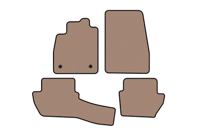 Rubber Floor Mats Carsuit (Beige) for Ford Fiesta 2017- - image 1
