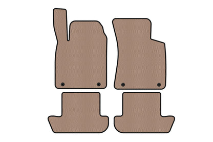 Rubber floor mats Carsuit (Coupe, beige) for Audi ТТ 1998-2006 - image 1