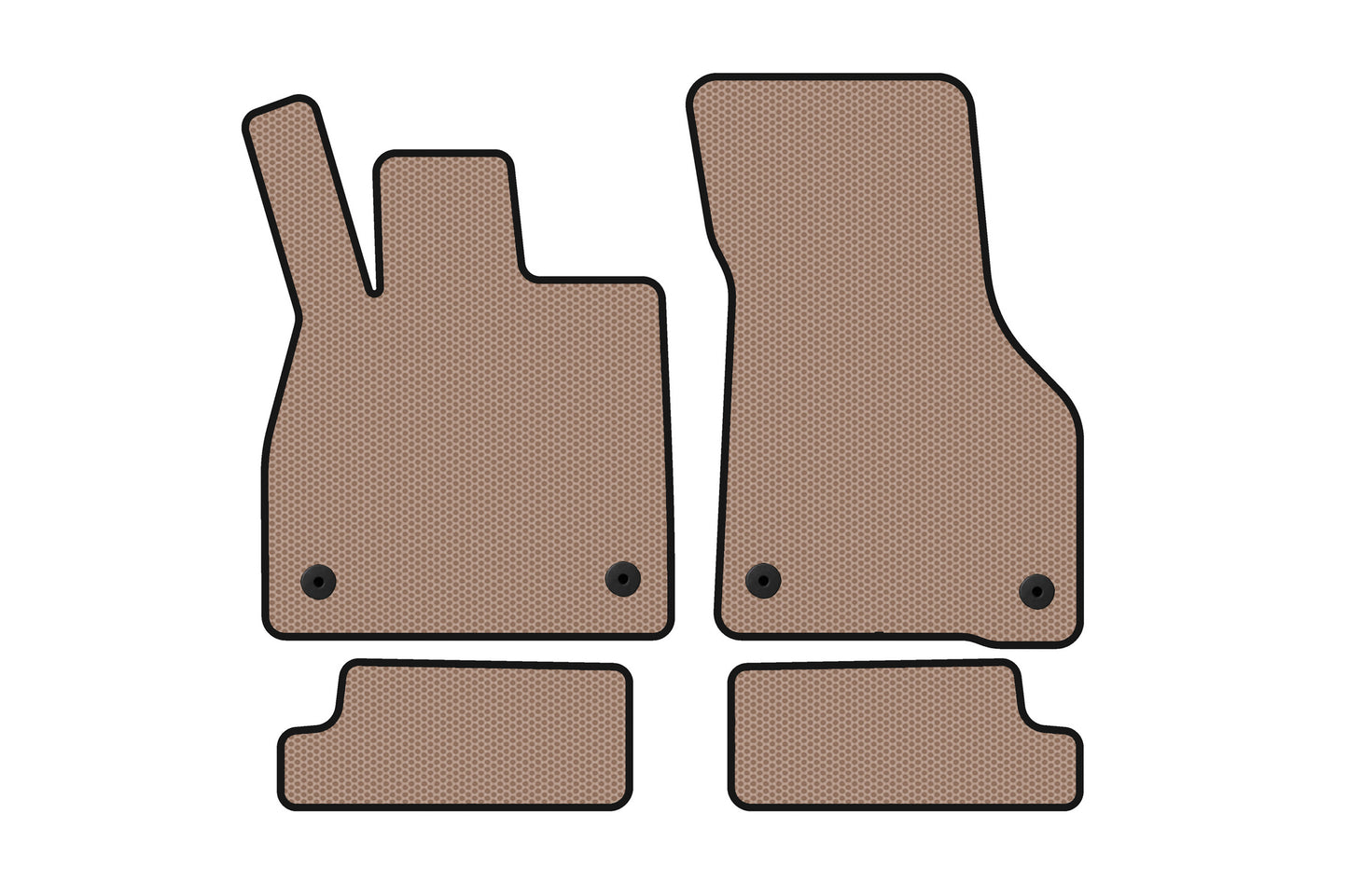 Rubber floor mats Carsuit (Coupe, beige) for Audi ТТ 2014-2023 - image 1