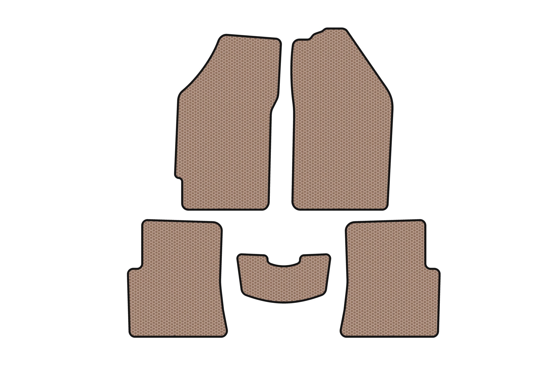 Rubber floor mats Carsuit (SD, beige) for Lifan 520 Breeze 2005-2013 - image 1