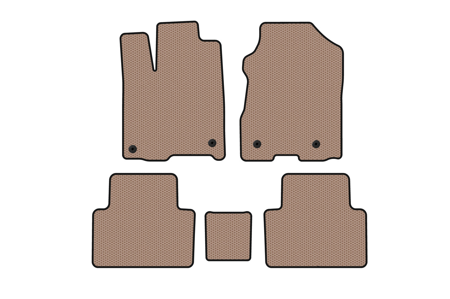 Rubber Floor Mats Carsuit (Beige) for Acura RDX 2012-2018 - image 1