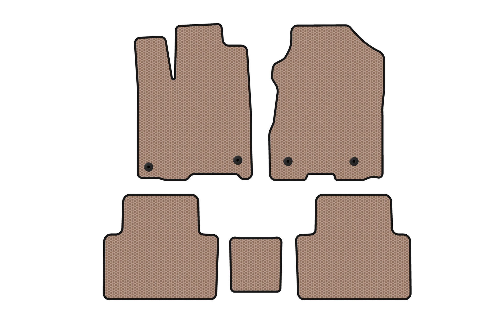 Rubber Floor Mats Carsuit (Beige) for Acura RDX 2012-2018 - image 1