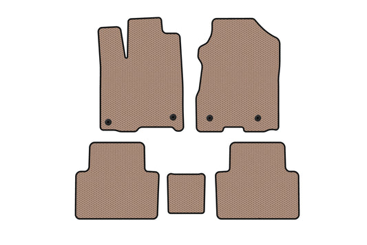 Rubber Floor Mats Carsuit (Beige) for Acura RDX 2012-2018 - image 1