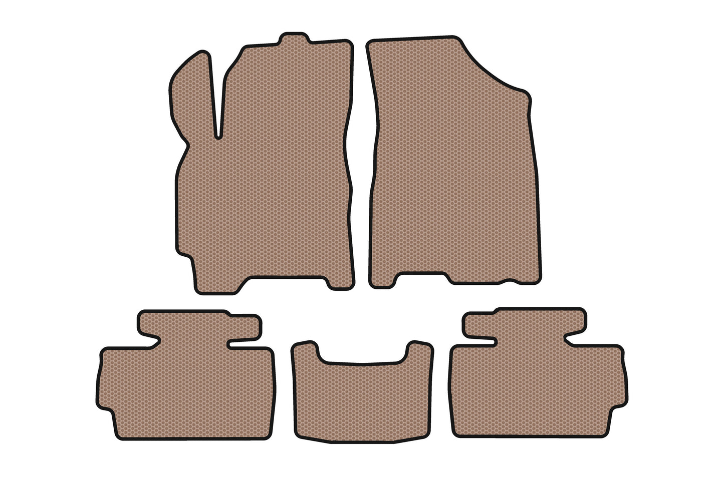 Rubber Floor Mats Carsuit (Beige) for Chery Tiggo 2 2014- - image 1
