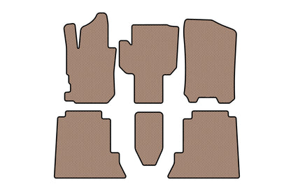 Rubber Floor Mats Carsuit (Beige) for Honda FR-V 2004-2009 - image 1