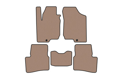Rubber floor mats Carsuit (HB, 3-door, beige) for Kia Ceed 2007-2012 - image 1