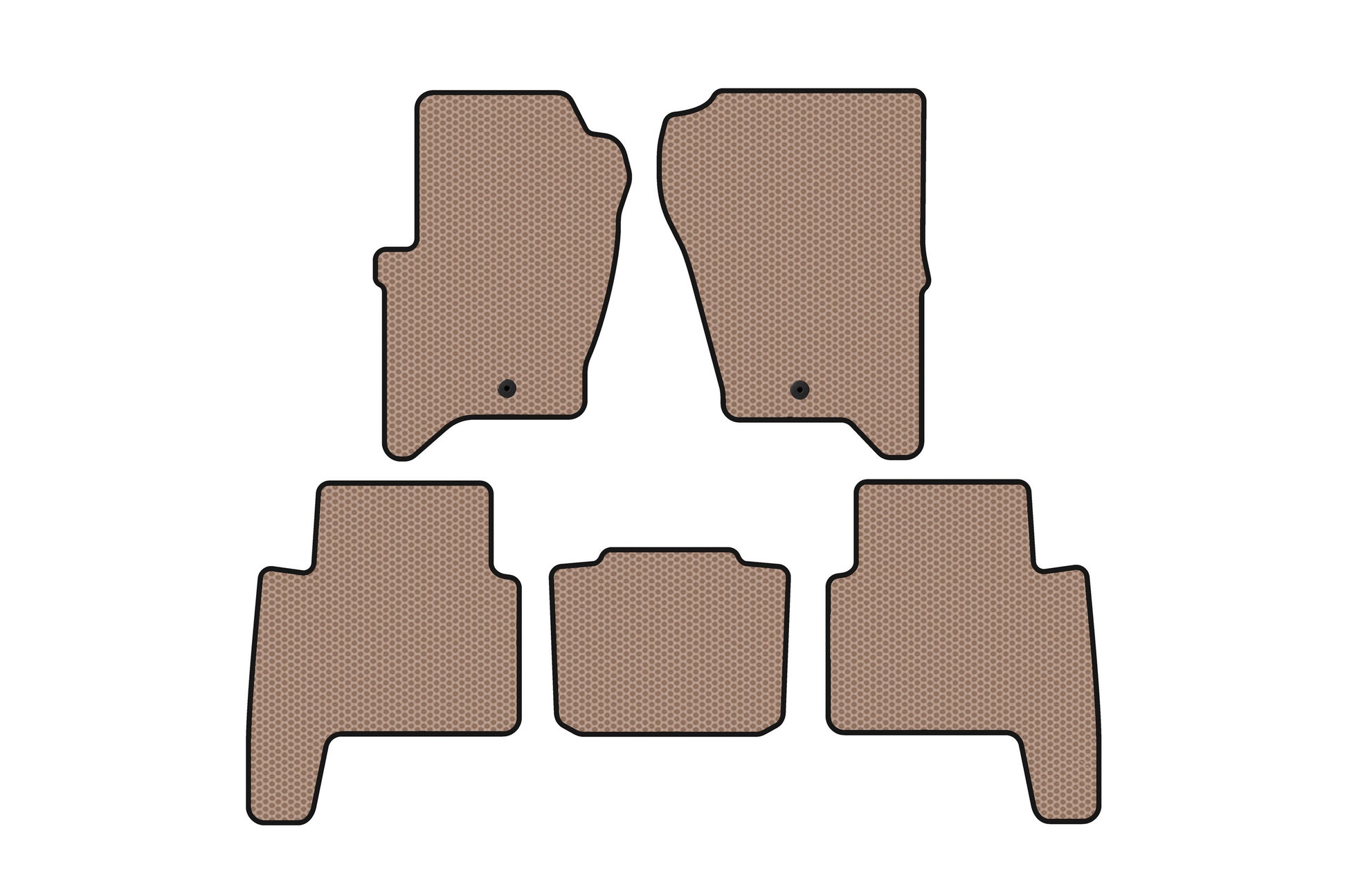 Rubber floor mats Carsuit (2005-2009, beige) for Range Rover Sport 2005-2013 - image 1