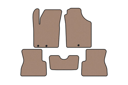 Rubber Floor Mats Carsuit (Beige) for Kia Picanto 2011-2016 - image 1