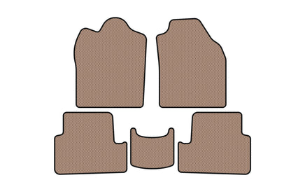 Rubber floor mats Carsuit (2009-2012, beige) for Ford Connect 2010-2013 - image 1