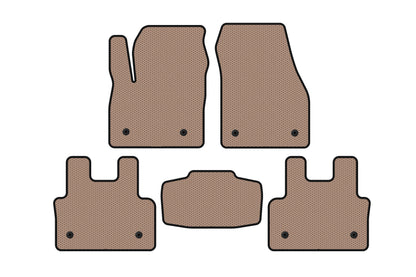 Rubber Floor Mats Carsuit (Beige) for Jaguar E-Pace 2017-2024 - image 1