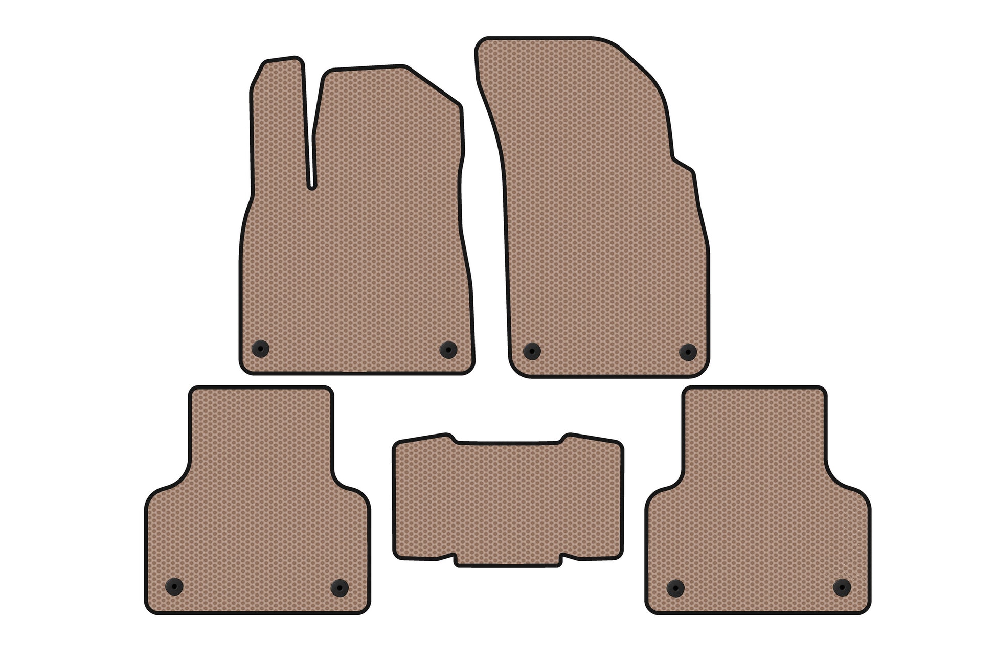 Rubber Floor Mats Carsuit (Beige) for Audi Q8 2018- - image 1