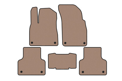 Rubber Floor Mats Carsuit (Beige) for Audi Q8 2018- - image 1
