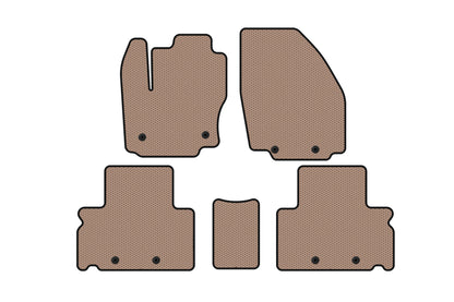 Rubber Floor Mats Carsuit (Beige) for Ford S-Max 2007-2014 - image 1