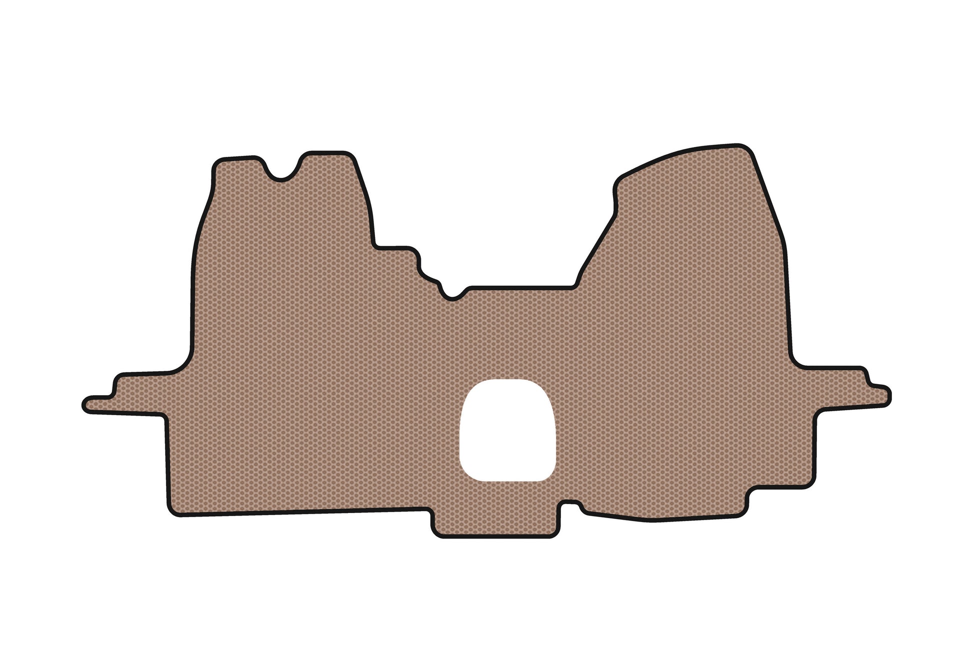 Rubber floor mats Carsuit (2000-2006, beige) for Ford Transit 2000-2014 - image 1