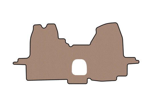 Rubber floor mats Carsuit (2000-2006, beige) for Ford Transit 2000-2014 - image 1