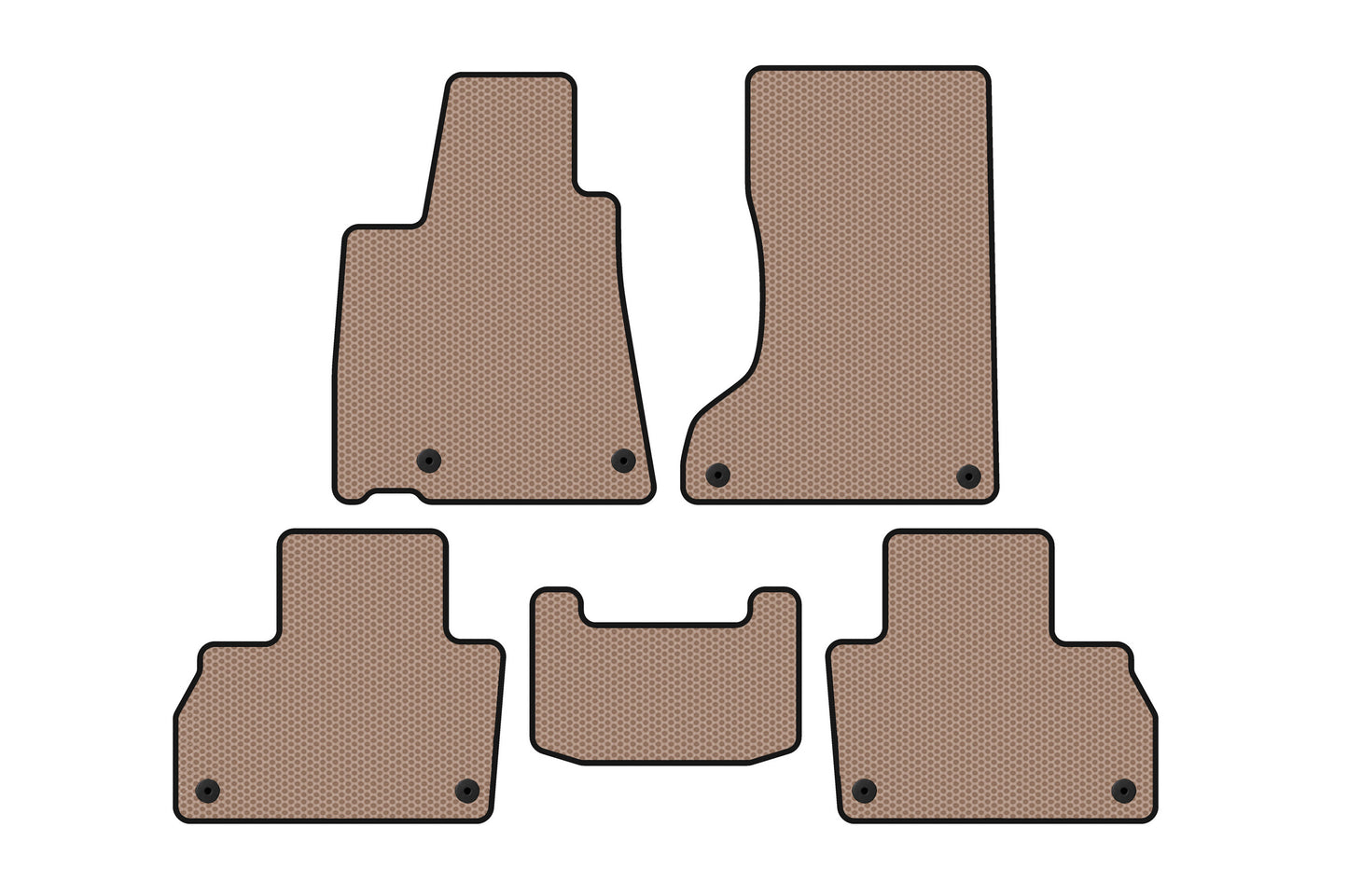 Rubber Floor Mats Carsuit (Beige) for Maserati Levante 2016- - image 1