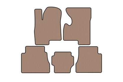 Rubber Floor Mats Carsuit (Beige) for Hummer H2 2002-2009 - image 1