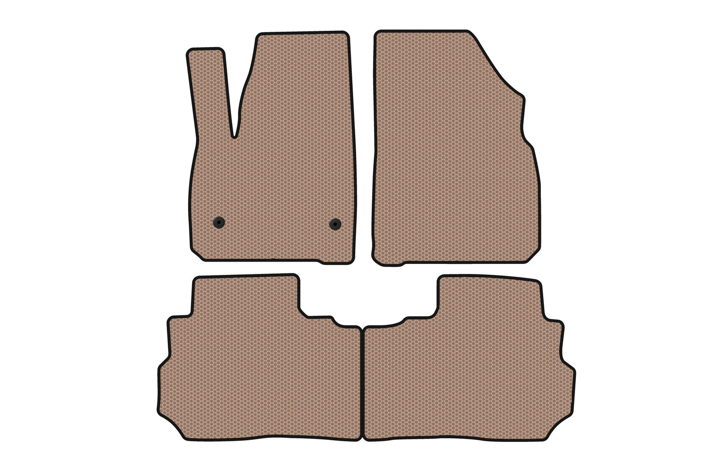 Rubber Floor Mats Carsuit (Beige) for Cadillac XT5 2016- - image 1