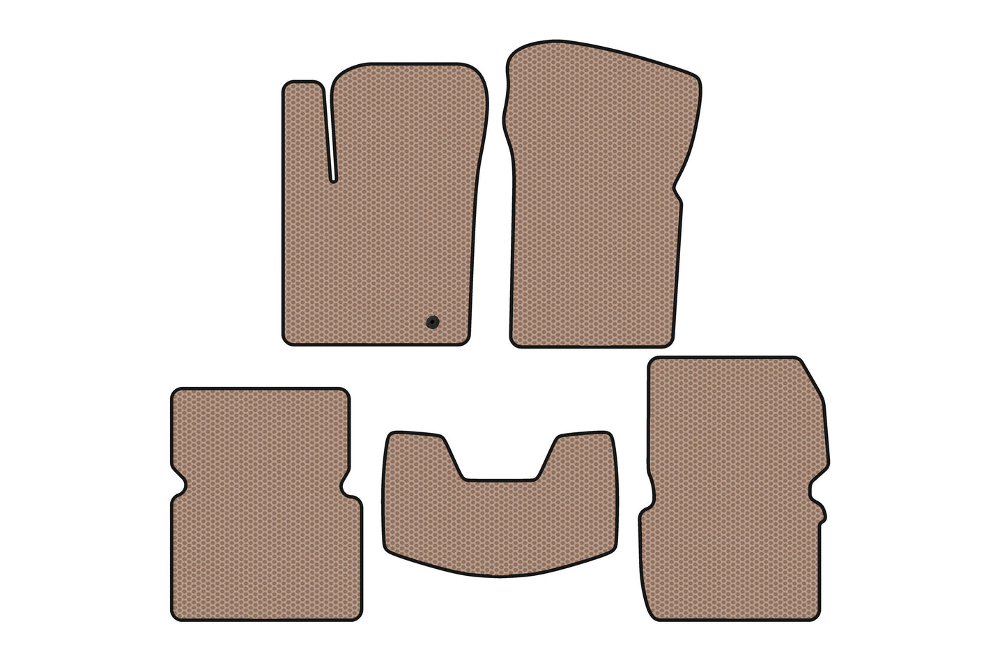 Rubber Floor Mats Carsuit (Beige) for Dodge Avenger 2007-2014 - image 1