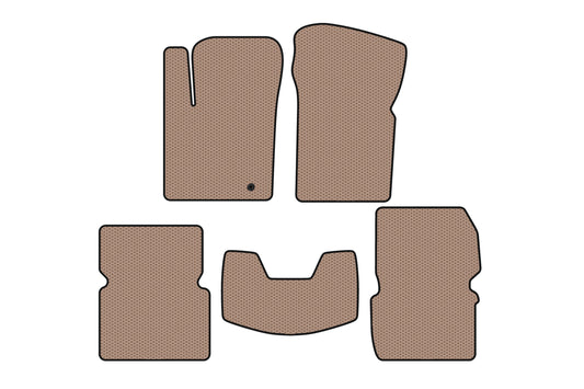 Rubber Floor Mats Carsuit (Beige) for Dodge Avenger 2007-2014 - image 1