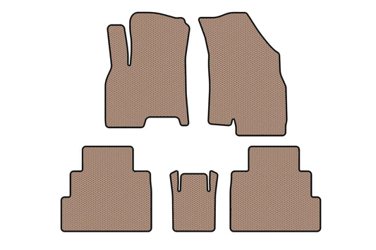 Rubber Floor Mats Carsuit (Beige) for Chery Tiggo 7 2020- - image 1