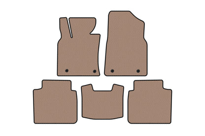 Rubber floor mats Carsuit (SD, beige) for Lexus ES 2018- - image 1