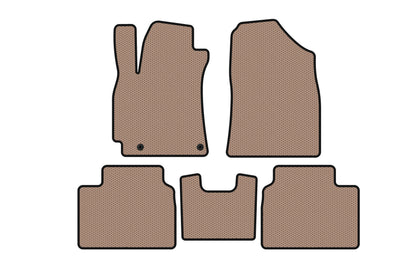 Rubber floor mats Carsuit (SD, beige) for Hyundai Elantra (CN7) 2020- - image 1