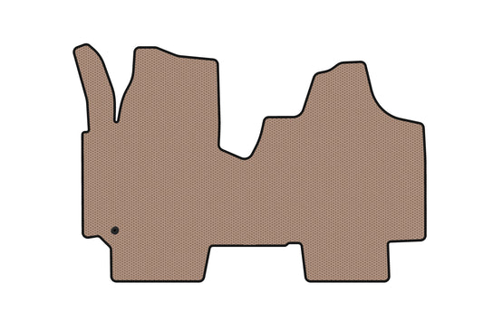 Rubber Floor Mats Carsuit (Beige) for Fiat Scudo 2007-2015 - image 1