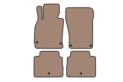 Rubber Floor Mats Carsuit (Beige) for Infinity Q70/M-series 2010-2019 - image 1