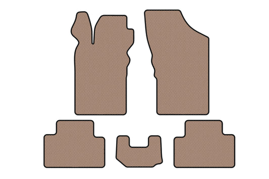 Rubber Floor Mats Carsuit (Beige) for Alfa Romeo GT 2003-2010 - image 1