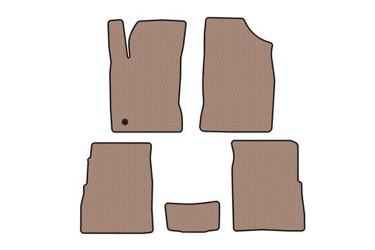 Rubber floor mats Carsuit (HB, 5-door, Facelift, beige) for Chrysler PT Cruiser 2000-2010 - image 1