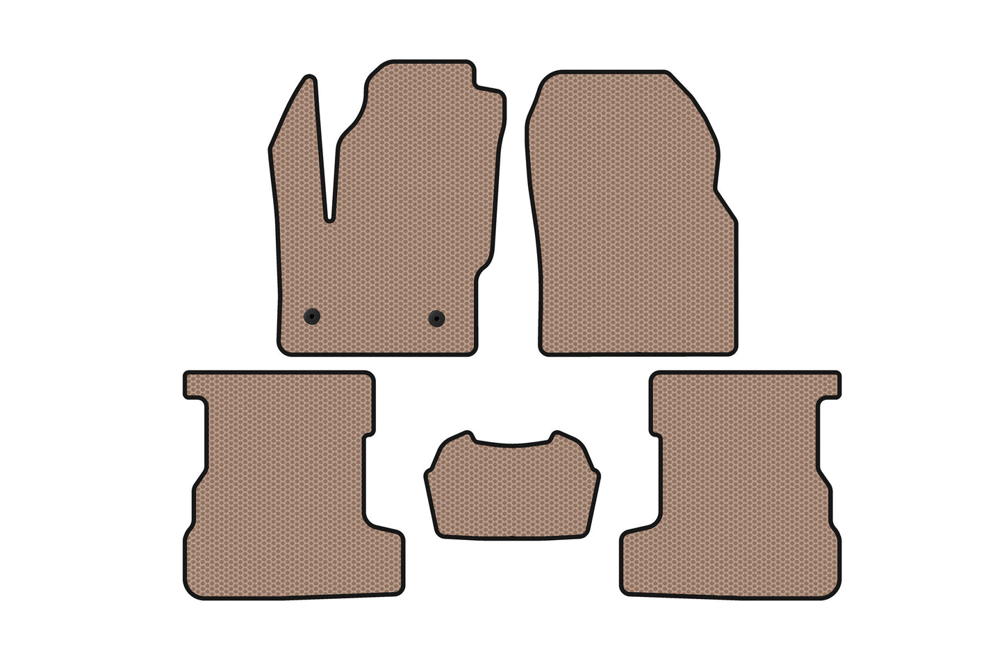 Rubber Floor Mats Carsuit (Beige) for Lincoln MKC 2015- - image 1