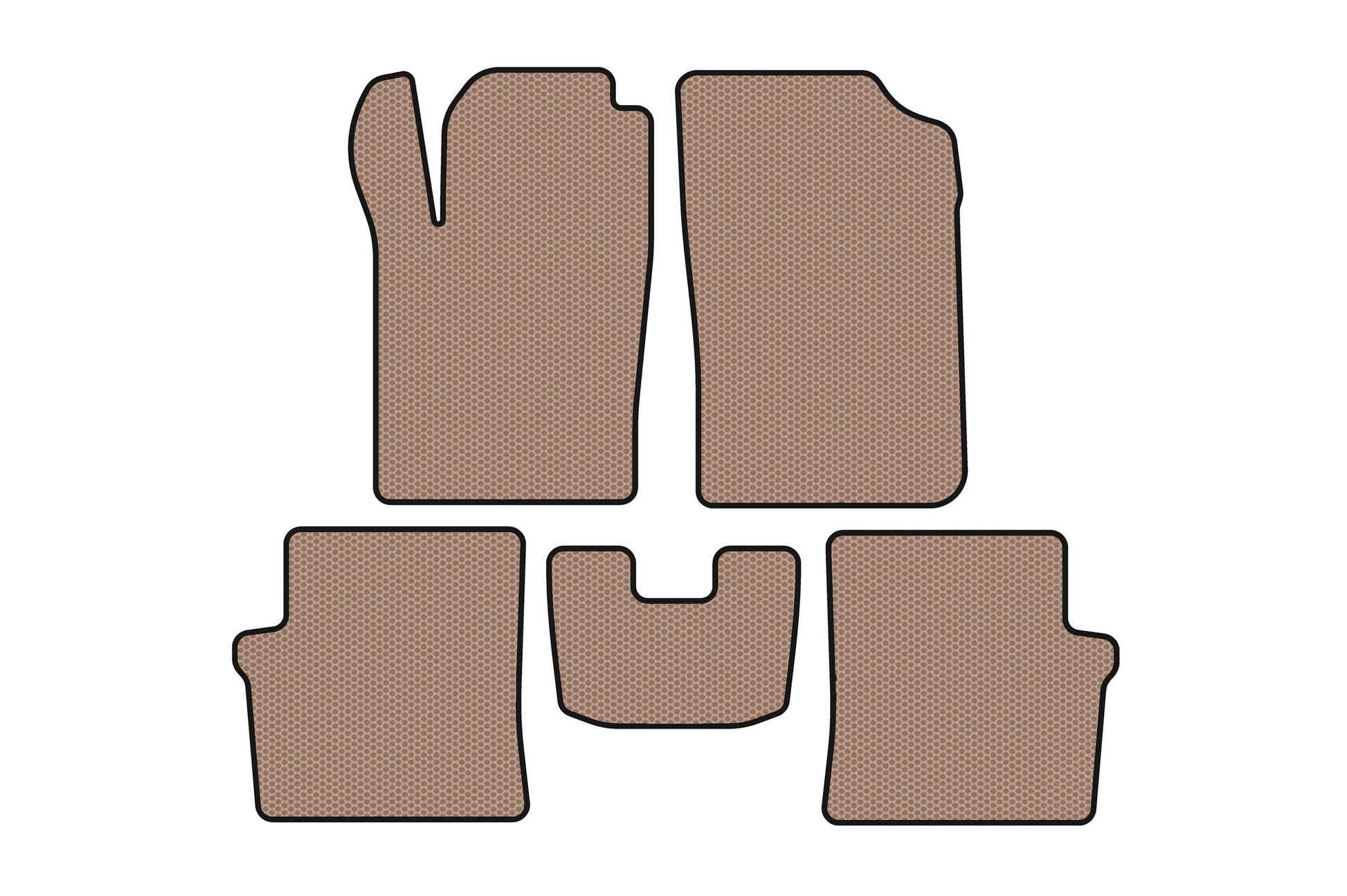 Rubber floor mats Carsuit (HB, 5-door, beige) for Citroen Xsara II 2000-2006 - image 1