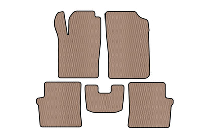 Rubber floor mats Carsuit (HB, 5-door, beige) for Citroen Xsara II 2000-2006 - image 1