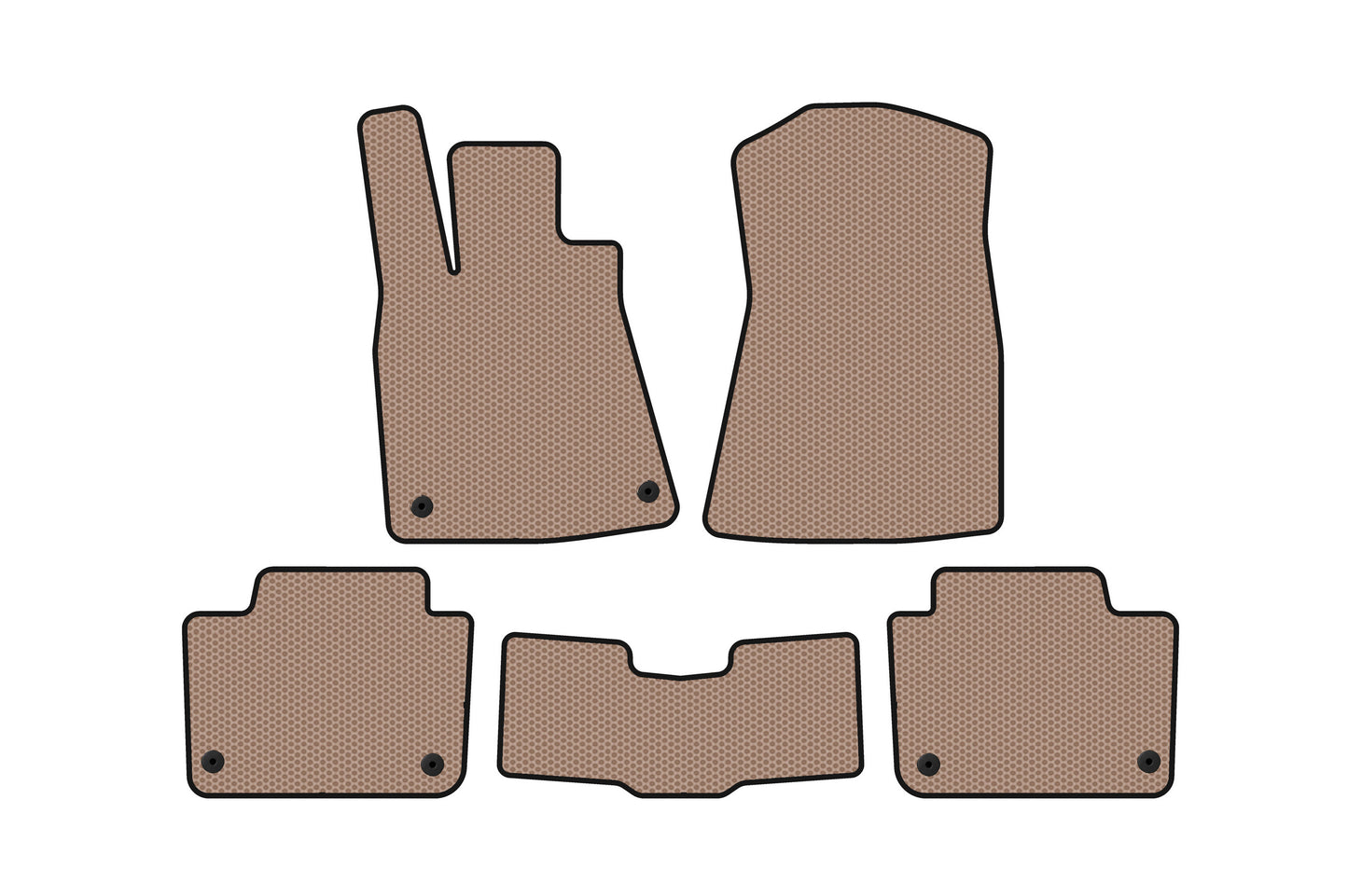 Rubber floor mats Carsuit (SD, beige) for Lexus GS 2005-2011 - image 1